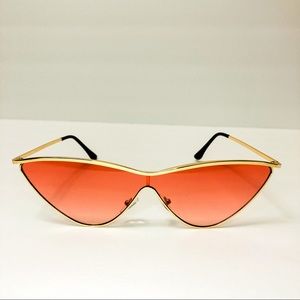 2/$30 Pink retro skinny Metal Cat eye Sunglasses